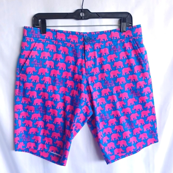 Tracy Negoshian elephant print shorts, Sz 10 - Picture 4 of 10